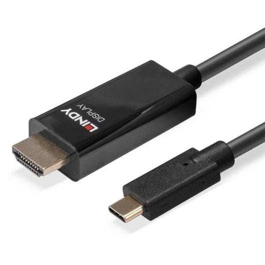 Cable Adaptador USB Tipo C a HDMI 10 m Lindy 43317 Negro