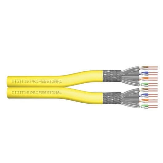 Cable réseau Digitus Cat7a S/FTP 500 m jaune