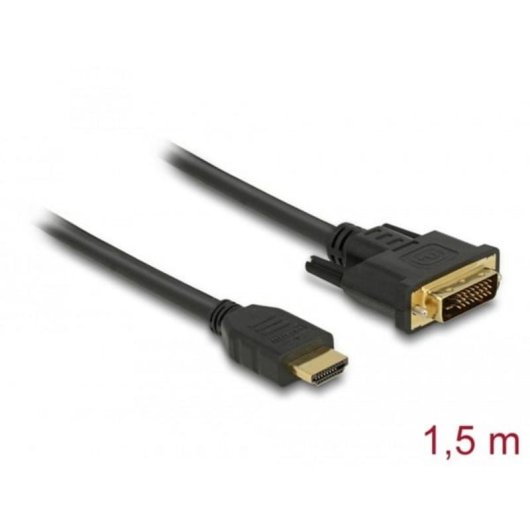 Cabo adaptador HDMI para DVI DeLOCK 85653 1,5 m bidirecional