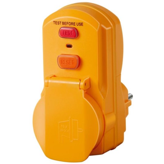 Adaptador Brennenstuhl 1290660 Tipo A 16 A IP54 Amarillo 1 toma Euro 2 pines