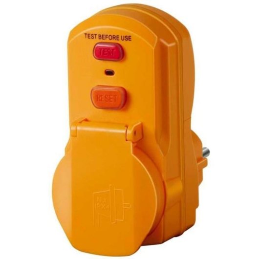 Adaptador Brennenstuhl 1290660 Tipo A 16 A IP54 Amarillo 1 toma Euro 2 pines