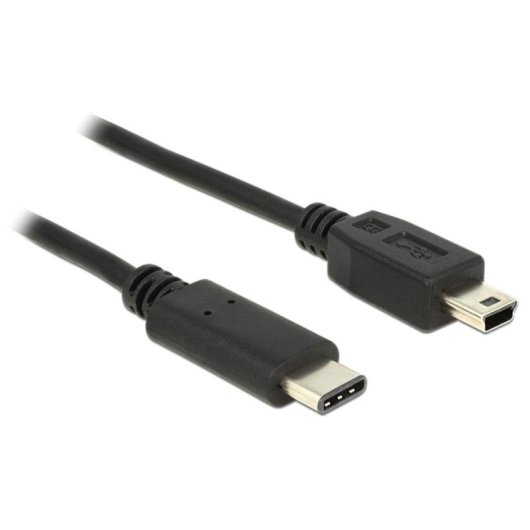 Cable USB DeLOCK 83603 1 m USB 2.0 USB C a Mini-USB B Negro