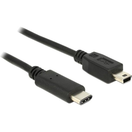Cable USB DeLOCK 83603 1 m USB 2.0 USB C a Mini-USB B Negro