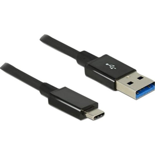 Cable USB DeLOCK 1 m USB 3.2 Gen 2 Type-C a Type-A Negro
