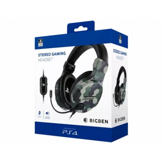 Nacon Offizielles PlayStation Headset Kabelgebunden 40mm Mikrofon Grün