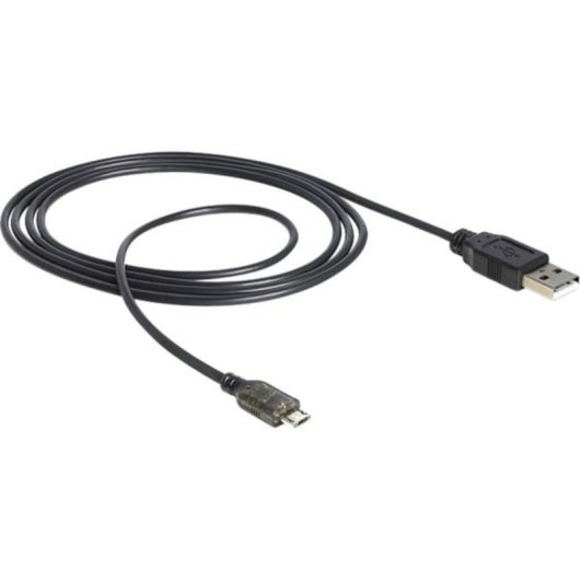 Cable USB DeLOCK 2.0-A a Micro-B de 1,5 m Negro
