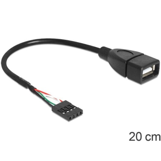 Cable USB interno DeLOCK 83291 0,2 m USB A Hembra a Hembra