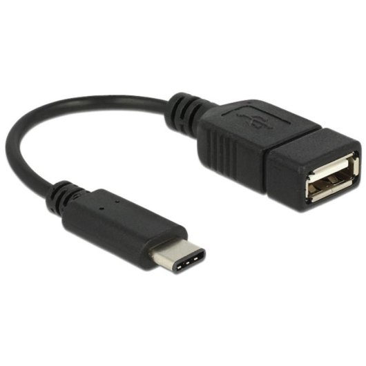 Adaptador USB Delock 65579 USB-C a USB-A 2.0 15 cm Negro