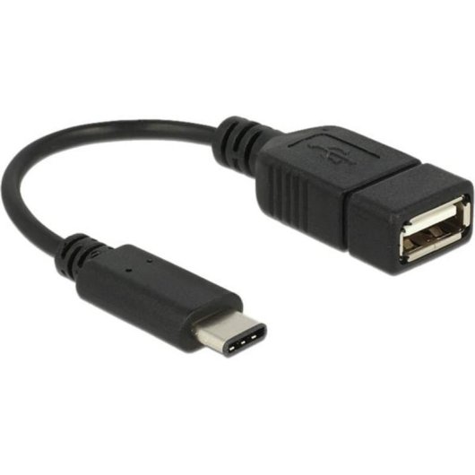 Adaptador USB Delock 65579 USB-C a USB-A 2.0 15 cm Negro
