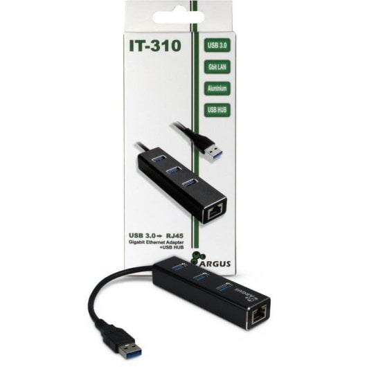 Netzwerkadapter Inter-Tech ARGUS IT-310 USB 3.2 Gen 1 Gigabit Ethernet