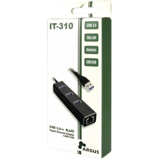Netzwerkadapter Inter-Tech ARGUS IT-310 USB 3.2 Gen 1 Gigabit Ethernet