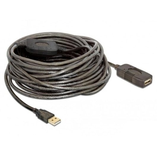 USB 2.0 Verlängerungskabel DeLOCK 15 m Männlich/Weiblich Schwarz