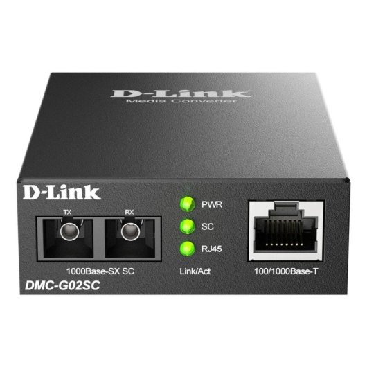 Convertidor de Red D-Link DMC-G02SC/B 1000 Mbit/s Multimodo