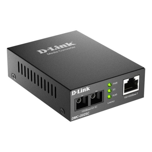 Convertidor de Red D-Link DMC-G02SC/B 1000 Mbit/s Multimodo