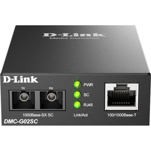 Convertidor de Red D-Link DMC-G02SC/B 1000 Mbit/s Multimodo