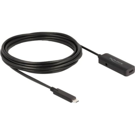 Cavo di estensione USB-C DeLOCK 80028 5 m USB 3.2 Gen 2 10 Gbit/s Nero