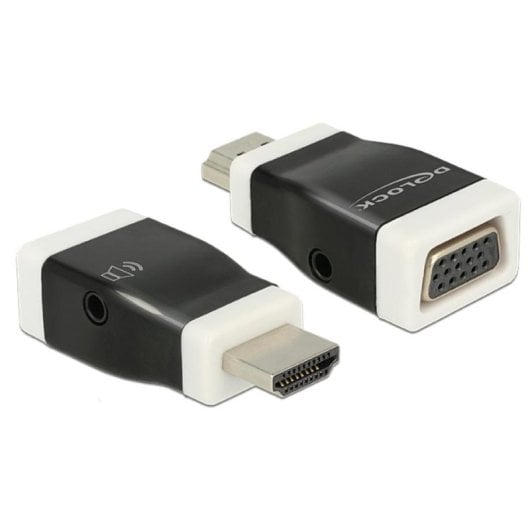 Adaptateur HDMI-A vers VGA DeLOCK 65586 Noir/Blanc