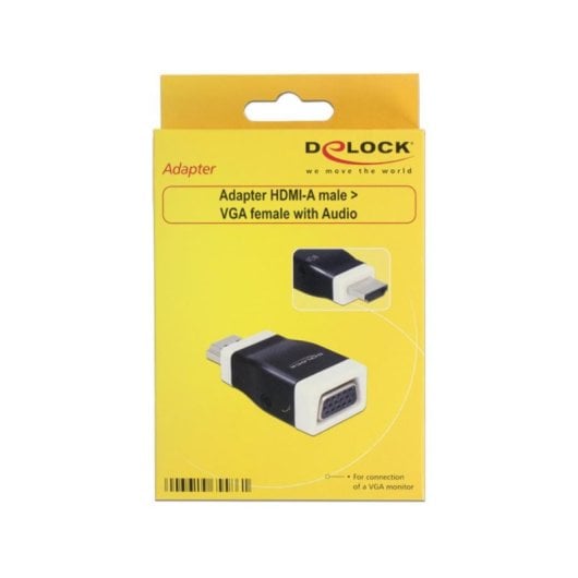 Adaptateur HDMI-A vers VGA DeLOCK 65586 Noir/Blanc