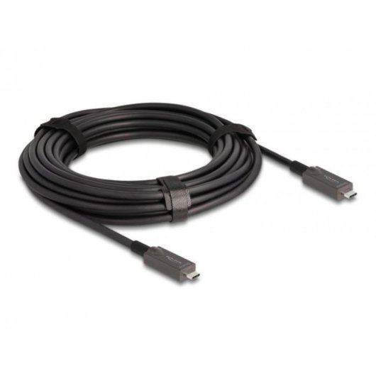 Cable óptico activo USB-C DeLOCK 10 m 4K DisplayPort 1.4 10 Gbps 60 W