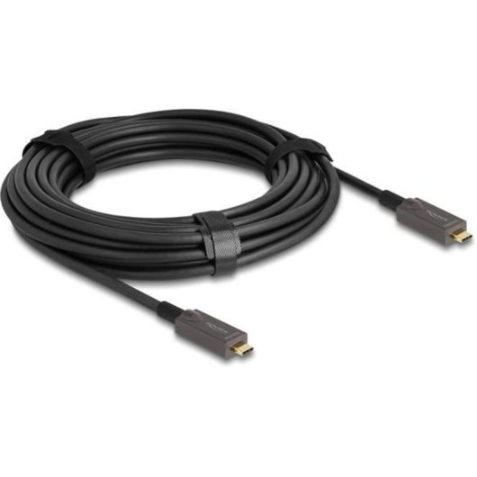 Cable óptico activo USB-C DeLOCK 10 m 4K DisplayPort 1.4 10 Gbps 60 W