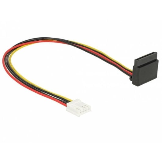 Internes DeLOCK-Netzkabel 0,3 m SATA 15 Pins zu Floppy 4 Pins