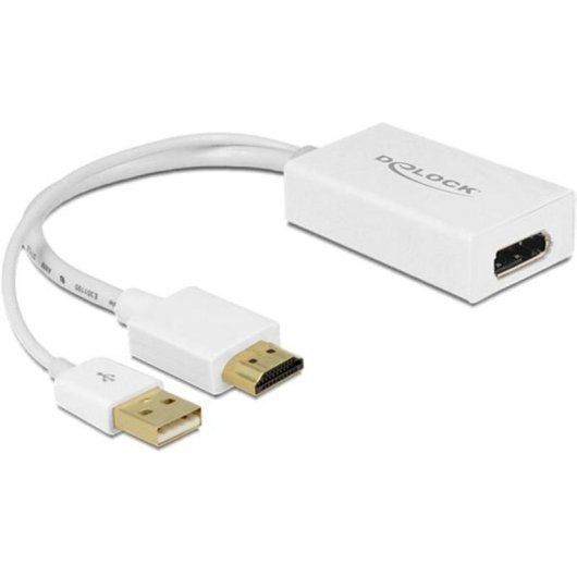 Adattatore video DeLOCK 62496 DisplayPort a HDMI + USB 0,245 m