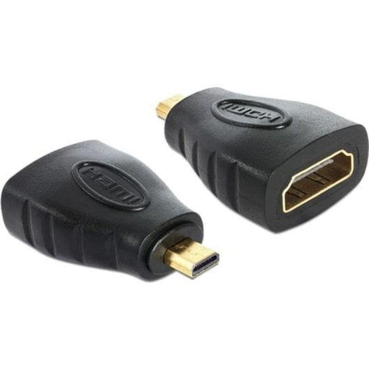 Adattatore HDMI micro D a HDMI A DeLOCK Nero