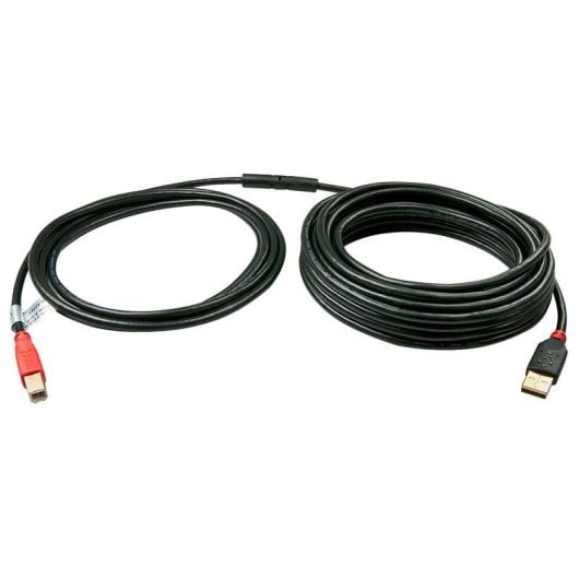 Cable USB 2.0 A Macho a B Macho 10 m Lindy Negro/Rojo