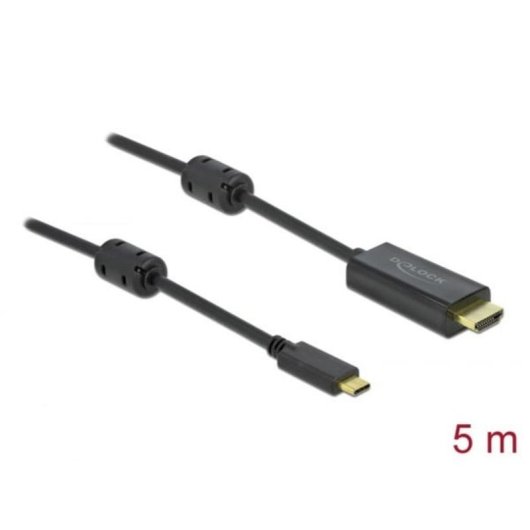 Cabo adaptador DeLock USB-C para HDMI 4K 60 Hz 5 m
