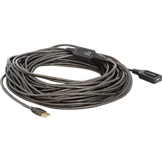Cavo estensione USB 2.0 DeLOCK 20 m Nero Maschio/Femmina