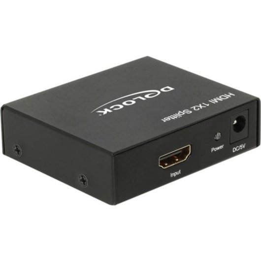 Divisore Video HDMI DeLOCK 87701 2x HDMI Nero Metallo 340 MHz