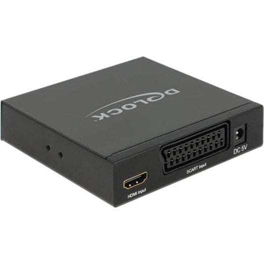 Convertidor de vídeo DeLOCK 62783 SCART a HDMI 1080p Negro Metal