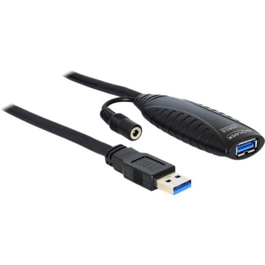 Cable Alargador USB 3.0 DeLOCK 10 m Negro