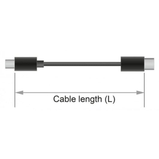 Cabo DisplayPort 1.4 DeLOCK 84927 1 m Mini DisplayPort para DisplayPort Preto