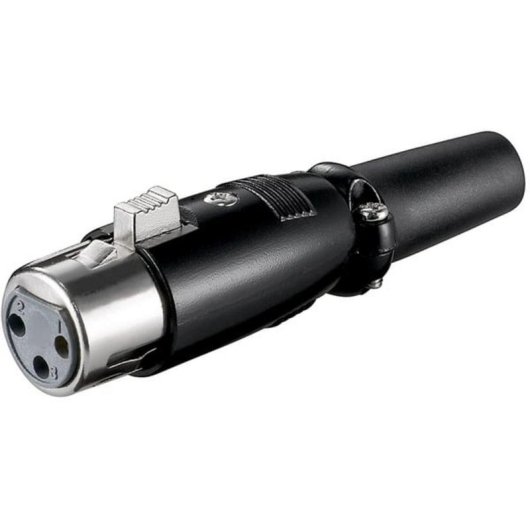 Conector XLR 3-pin Hembra Goobay 11680 Negro