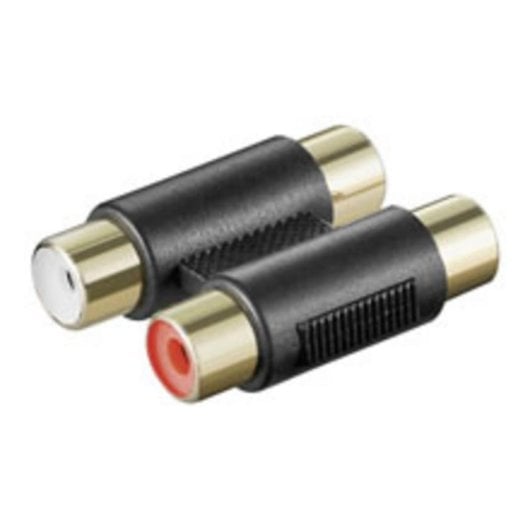 Adaptador Goobay A 181 G 2xRCA a 2xRCA Negro