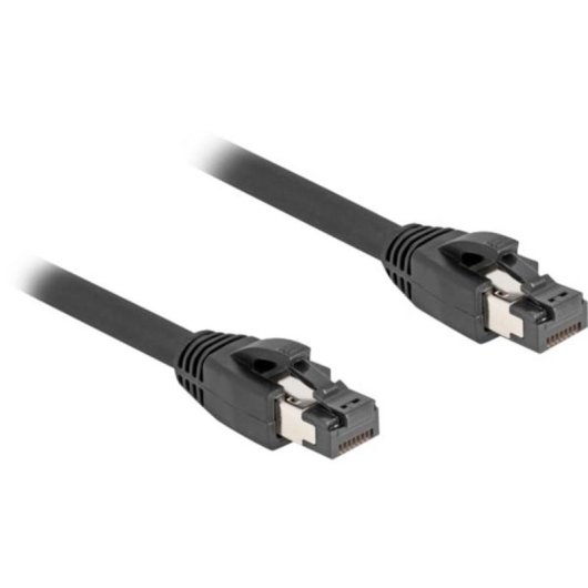 Cable de red DeLOCK RJ45 Cat.8.1 S/FTP 1 m hasta 40 Gbps negro