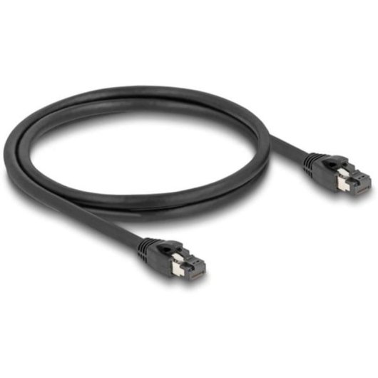 Cable de red DeLOCK RJ45 Cat.8.1 S/FTP 1 m hasta 40 Gbps negro