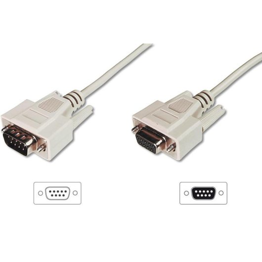 Verlängerungskabel D-Sub9 2 m Digitus beige