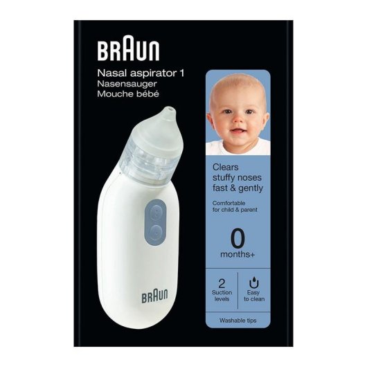 Aspiratore nasale elettrico Braun BNA 100 bianco