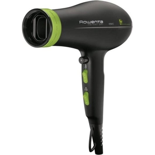 Sèche-cheveux Ionique Rowenta CV6030 1500W 3 Températures 2 Vitesses Diffuseur Noir Vert