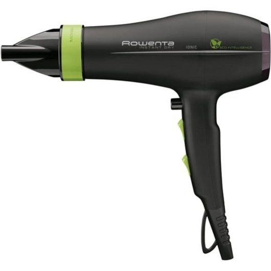 Sèche-cheveux Ionique Rowenta CV6030 1500W 3 Températures 2 Vitesses Diffuseur Noir Vert