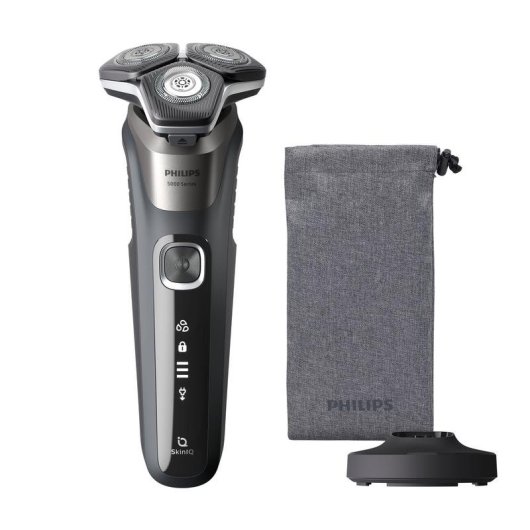 Rasoir Visage Philips Shaver Series 5000 S5887/13 Sans Fil 60min Sec et Mouillé 3 Lames Charge Rapide