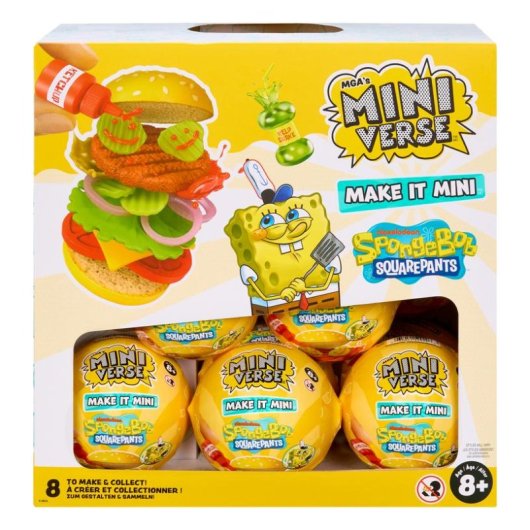 Figurine de jouet Miniverse Make It Mini SpongeBob SquarePants MGA Entertainment Multicolore