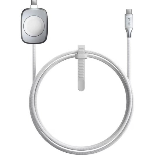 Ladegerät USB-C Nomad 100W Power Delivery 2 Ports 1,5 m Silber Weiß