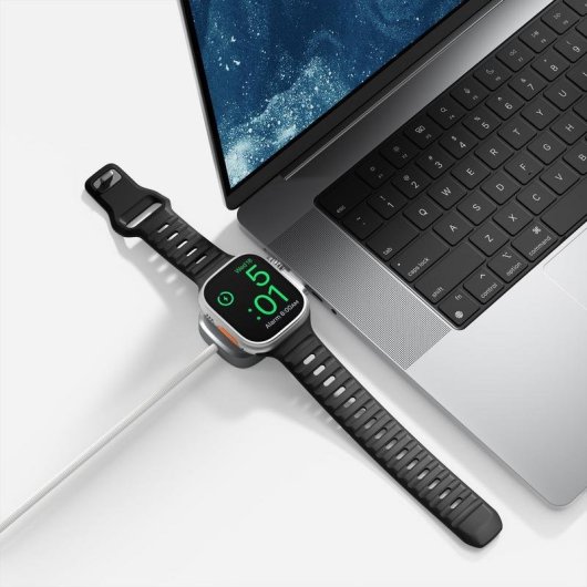 Ladegerät USB-C Nomad 100W Power Delivery 2 Ports 1,5 m Silber Weiß