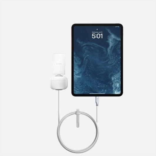 Ladegerät USB-C Nomad 100W Power Delivery 2 Ports 1,5 m Silber Weiß
