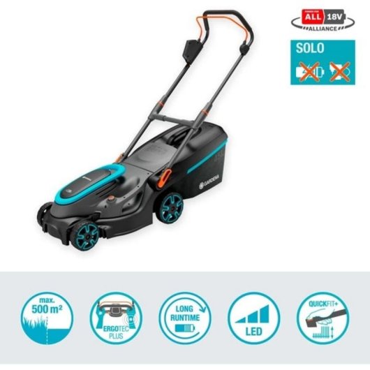 Cortacésped a batería Gardena PowerMax 37/36V P4A Solo 36V 500 m²