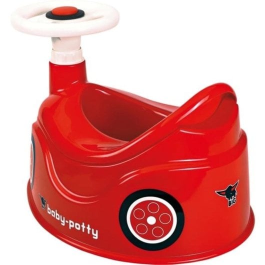 Orinal infantil BIG Baby-Potty rojo con respaldo y volante