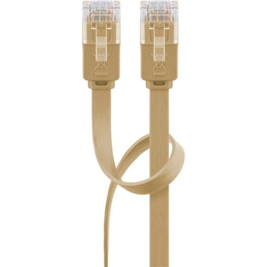 Cavo di rete Goobay 95887 5 m Cat6 U/UTP RJ-45 marrone chiaro